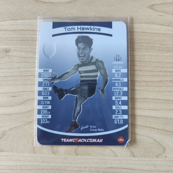 2021 AFL Teamcoach Trophy Star Wildcard Tom Hawkins Geelong TSW-03