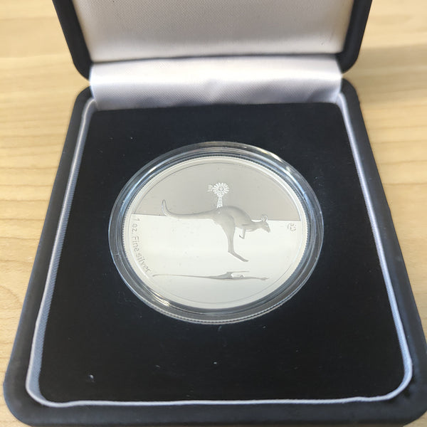 Australia 2013 Royal Australian Mint $1 Kangaroo in Outback Silver Proof Coin F15 Privy Mark