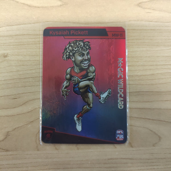 2022 AFL Teamcoach Magic Wildcard Kysaiah Pickett Melbourne MW-11