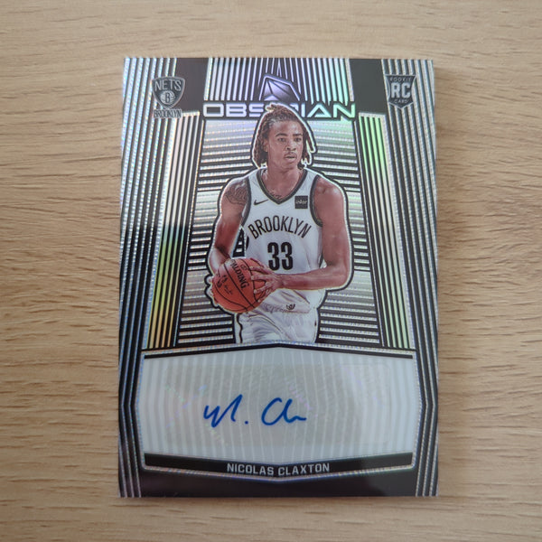 2019-20 Panini Obsidian Nicolas Claxton Rookie Autograph