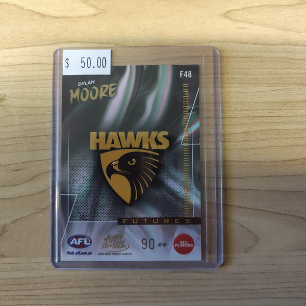 2022 AFL Select Optimum Futures Dylan Moore Hawthorn No. 90/95