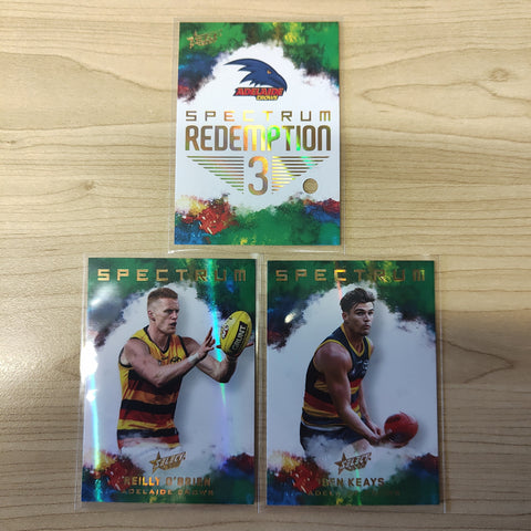 2022 AFL Select Spectrum Redemption 3 Adelaide Reilly O'Brien Ben Keays 063/125