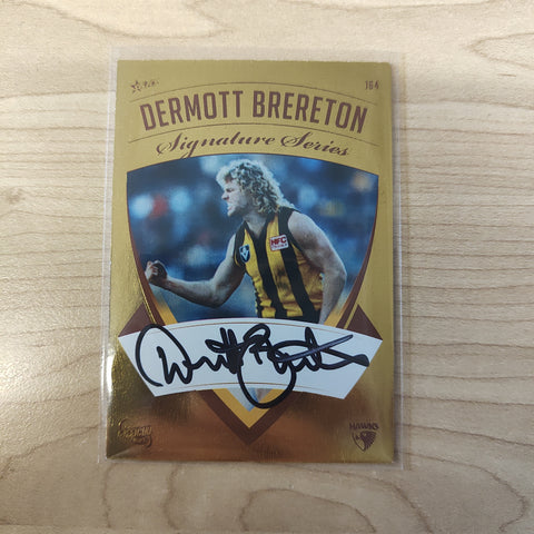 2011 Select Signature Series Dermott Brereton Hawthorn Hand Signed Unnumbered Card