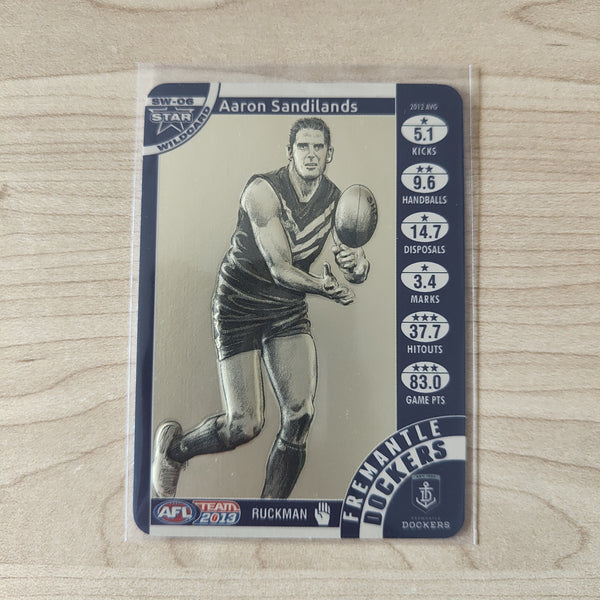 2013 AFL Teamcoach Star Wildcard Aaron Sandilands Fremantle