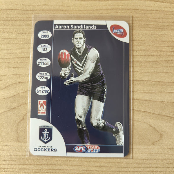 2013 AFL Teamcoach Star Wildcard Aaron Sandilands Fremantle