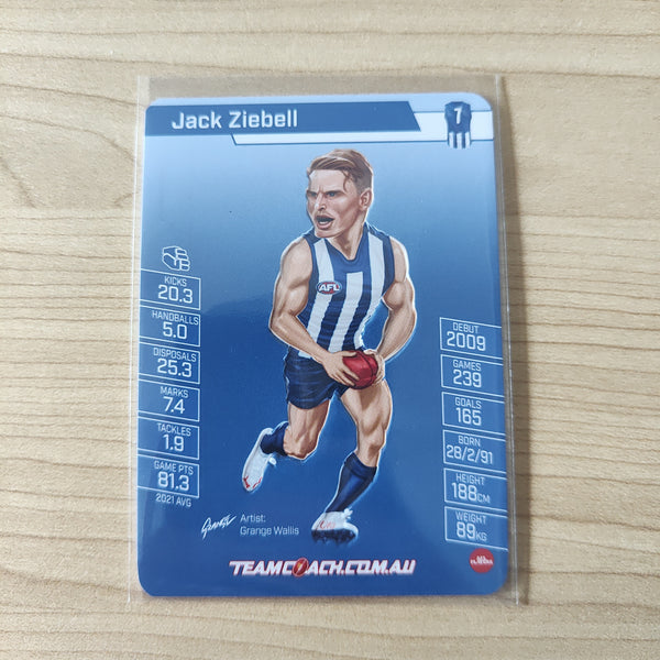 2022 Teamcoach Star Wildcard Jack Ziebell North Melbourne SW-12