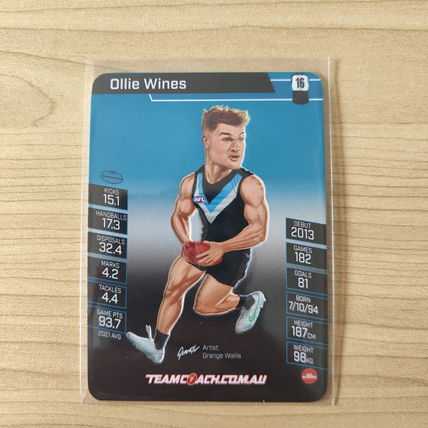 2022 Teamcoach Star Wildcard Ollie Wines Port Adelaide SW-13