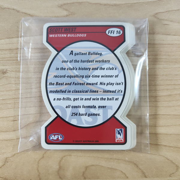 2005 Select Tradition Die Cut Footy Face Idols Complete Set of 16 Cards