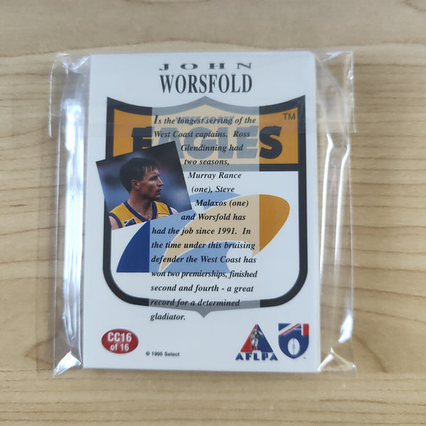 1995 Select AFLPA Club Captain Complete Set of 16 Cards