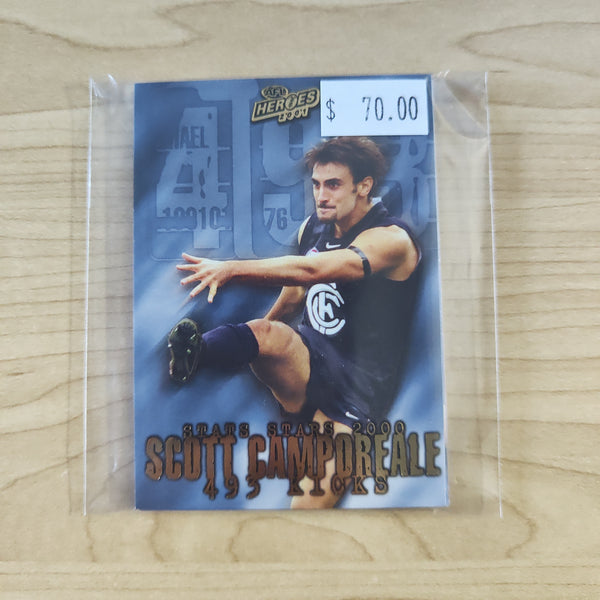 2001 AFL Heroes Stats Stars 2000 Set of 9 Limited Edition Cards