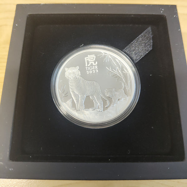 2022 Perth Mint Australian Lunar Series III Year of the Tiger $1 1oz Silver Proof Coin