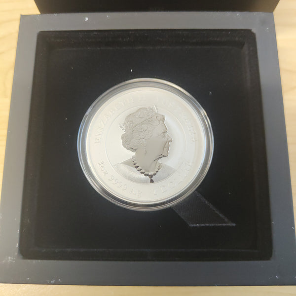 2022 Perth Mint Australian Lunar Series III Year of the Tiger $1 1oz Silver Gilded Coin