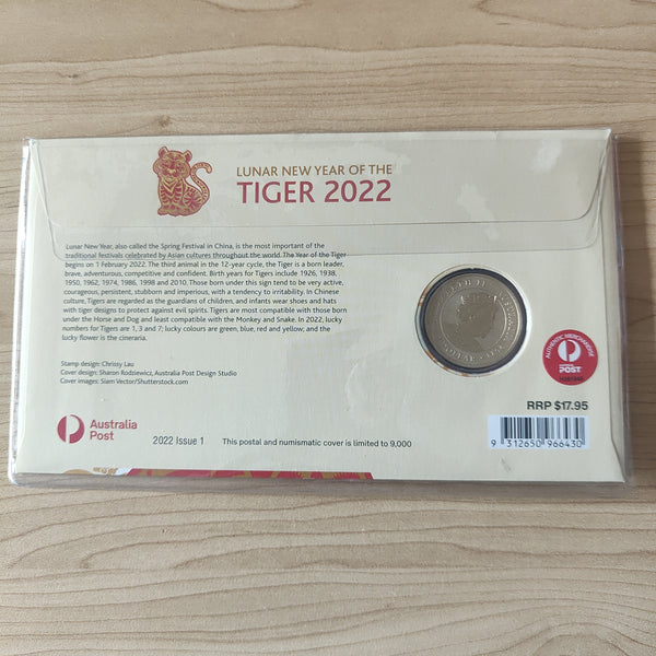 2022 Australia Post Lunar New Year of the Tiger $1 Coin PNC