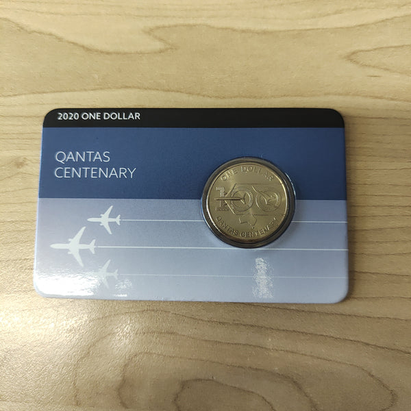 2020 RAM $1 Qantas Downies Carded Uncirculated Coin