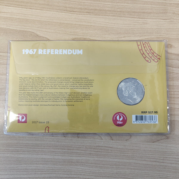 2017 Australia Post 1967 Referendum Mabo 50c PNC