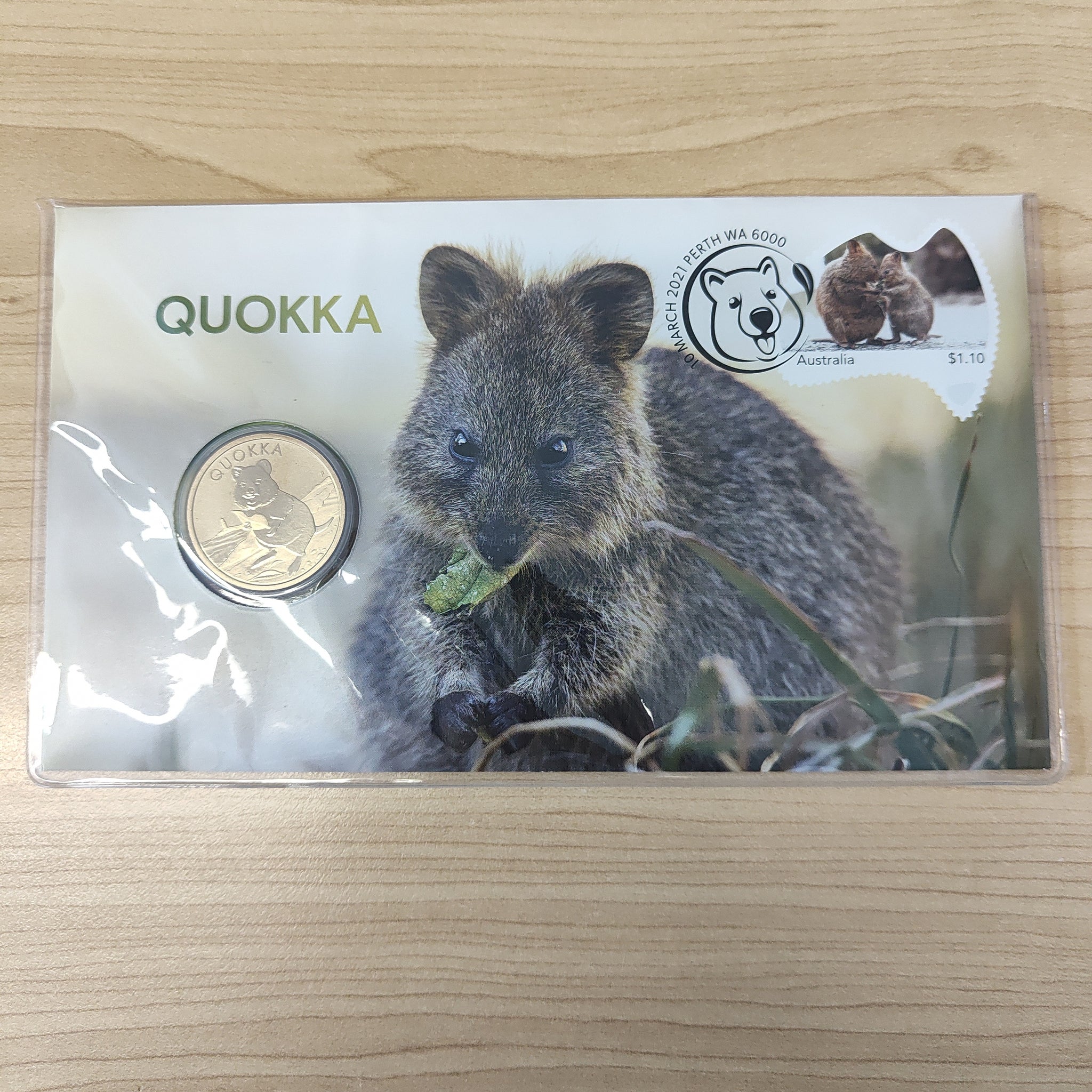 2021 Australia Post $1 Quokka PNC