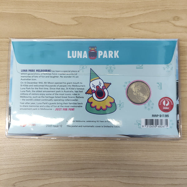 2022 Australia Post $1 Melbourne's Luna Park PNC