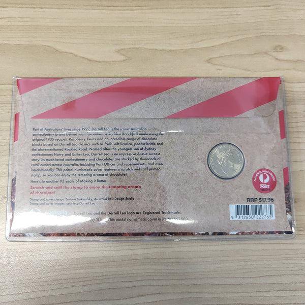 2022 Australia Post $1 Darrell Lea PNC with Scratch and Sniff Stamp