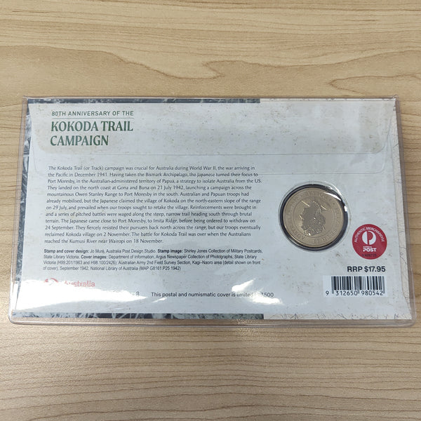 2022 Australia Post $1 80th Anniversary of the Kokoda Trail Campaign PNC