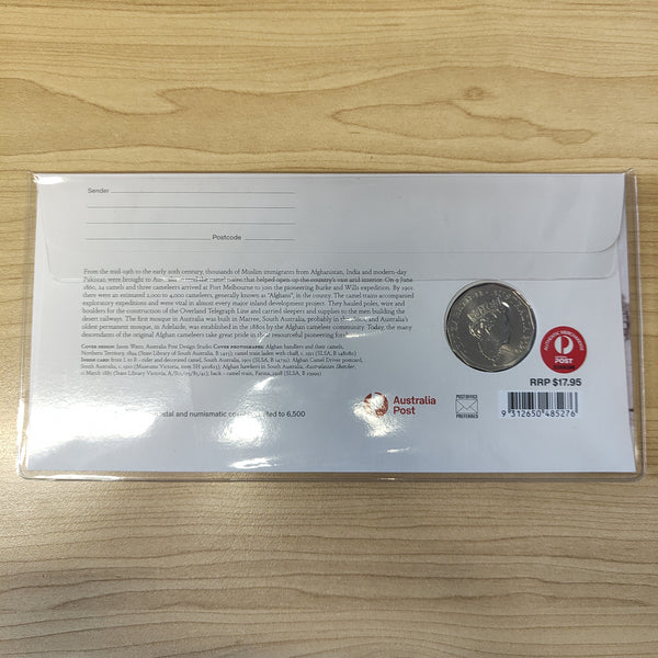 2020 Australia Post 50c Afghan Cameleers of the Outback Fiftieth Anniversary SCDA Overprint PNC 244/250