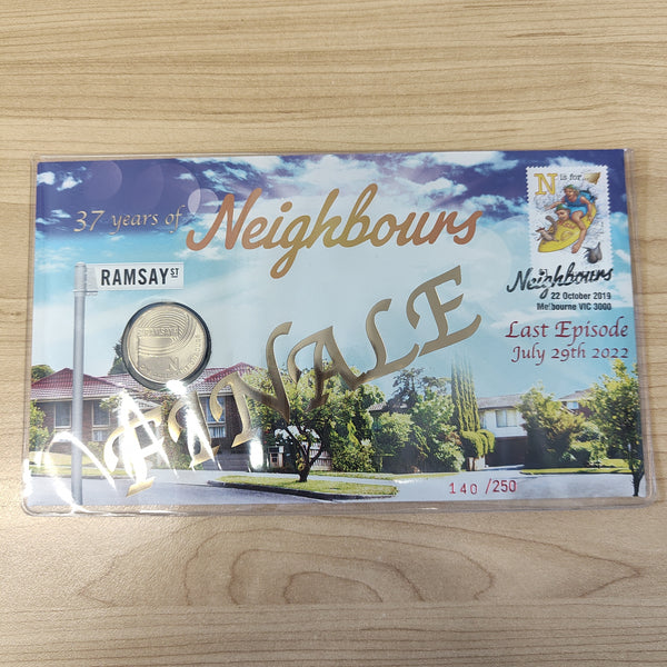 2019 Australia Post $1 Neighbours FINALE Overprint Last Episode July 29th 2022 PNC 140/250