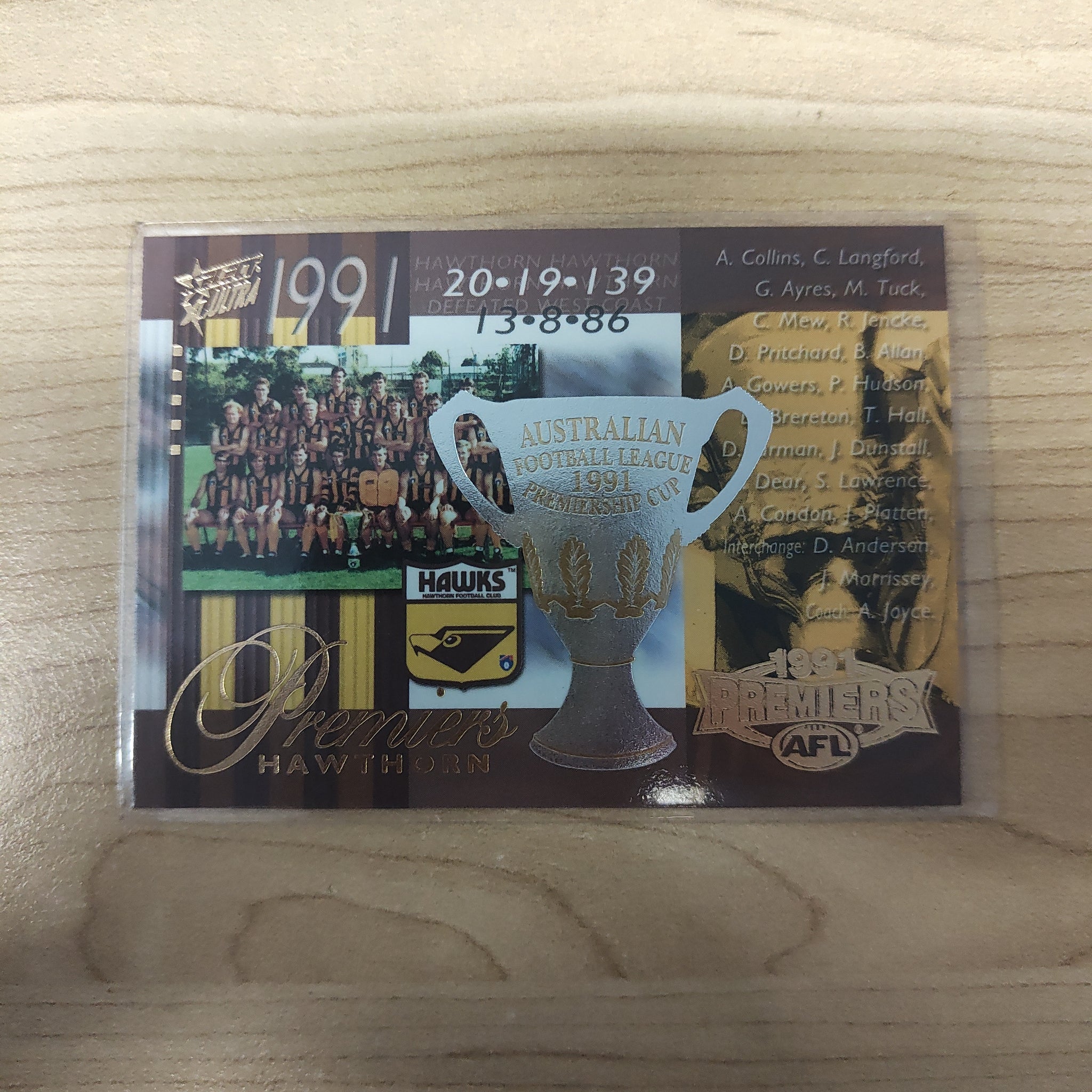 2003 Select XL Ultra 1991 Premiers Hawthorn No.275