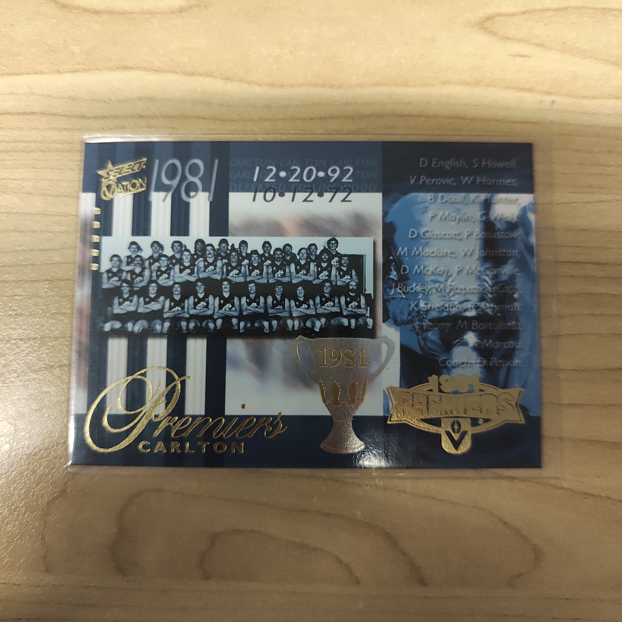 2004 Select Ovation 1981 Premiership Commemorative Carlton No.243