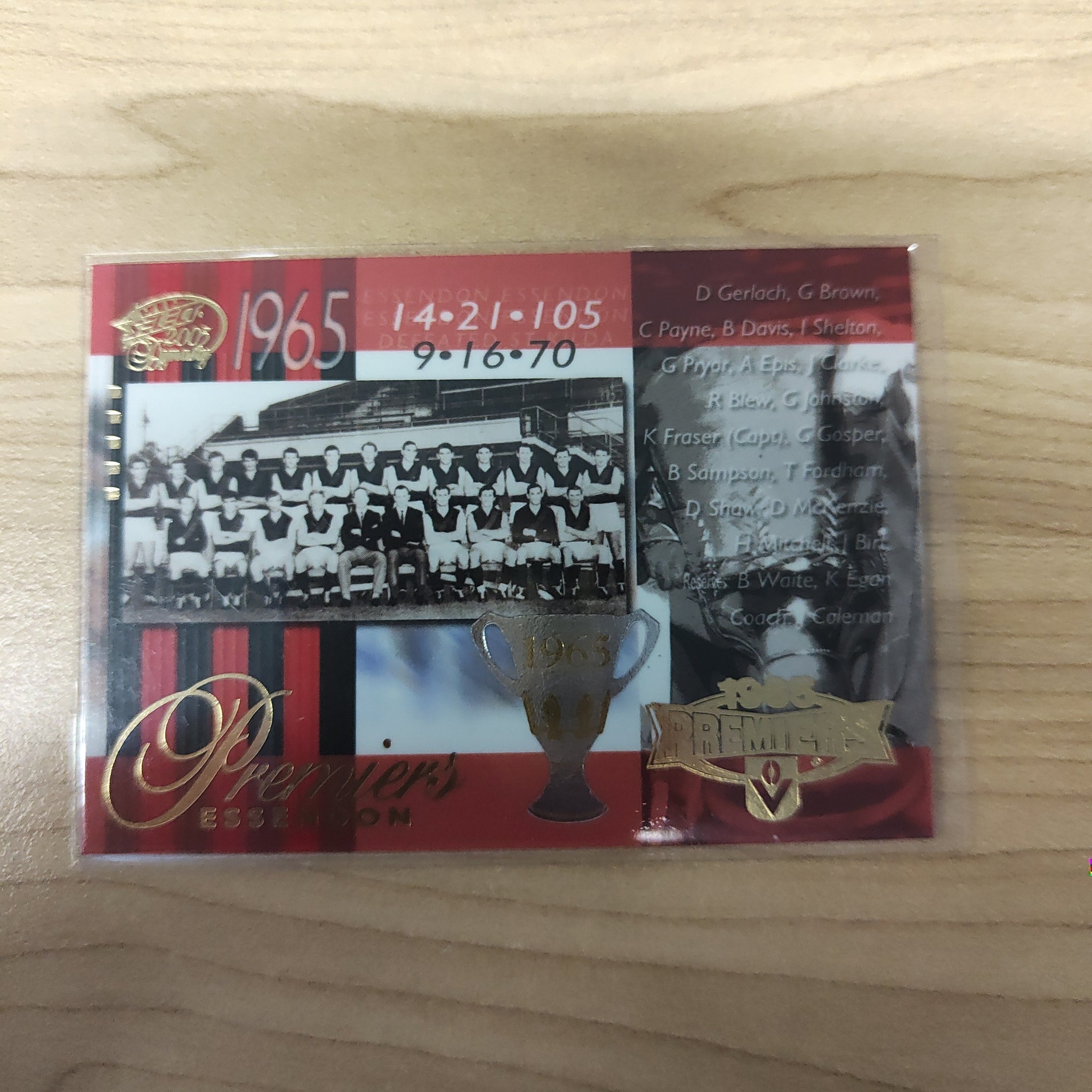 2005 Select Dynasty 1965 Premiership Commemorative Essendon No.322