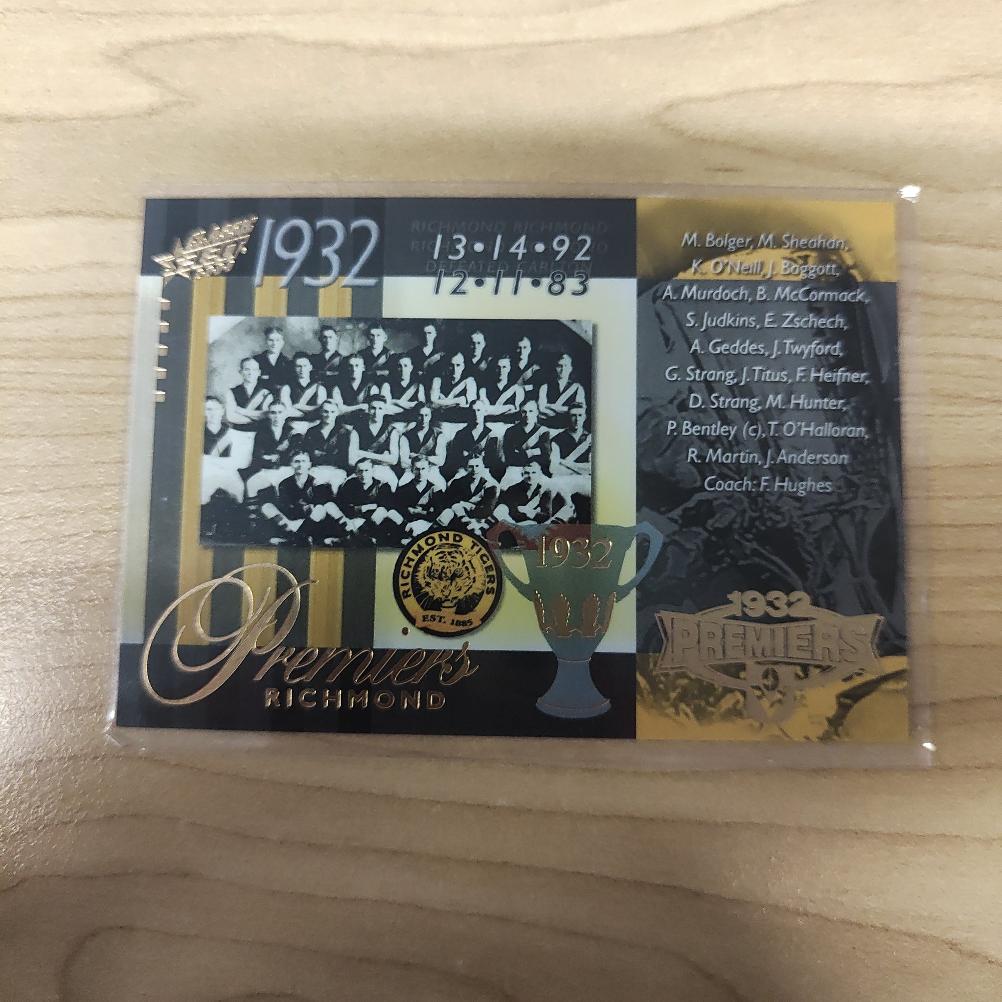 2008 Select Classic 1932 Premiers Richmond No.435