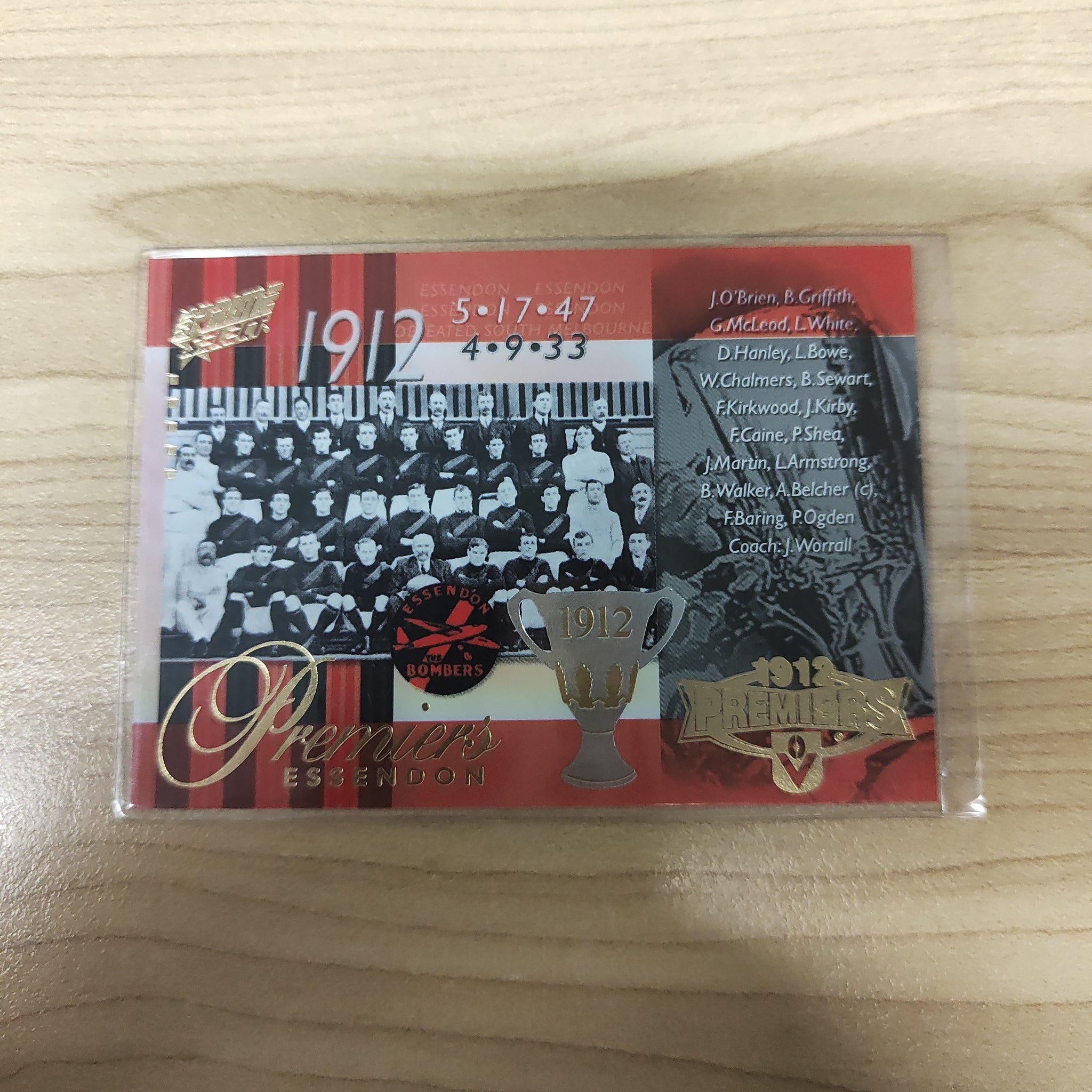 2013 Select Prime 1912 Premiers Essendon No.316