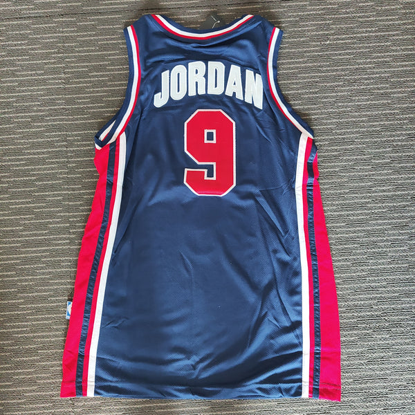 Official NBA Adidas Size 14 USA Michael Jordan 9 NBA Basketball Jersey New With Tags