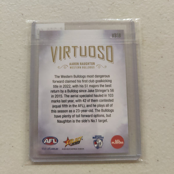2023 AFL Footy Stars Virtuoso Aaron Naughton Western Bulldogs 55/60