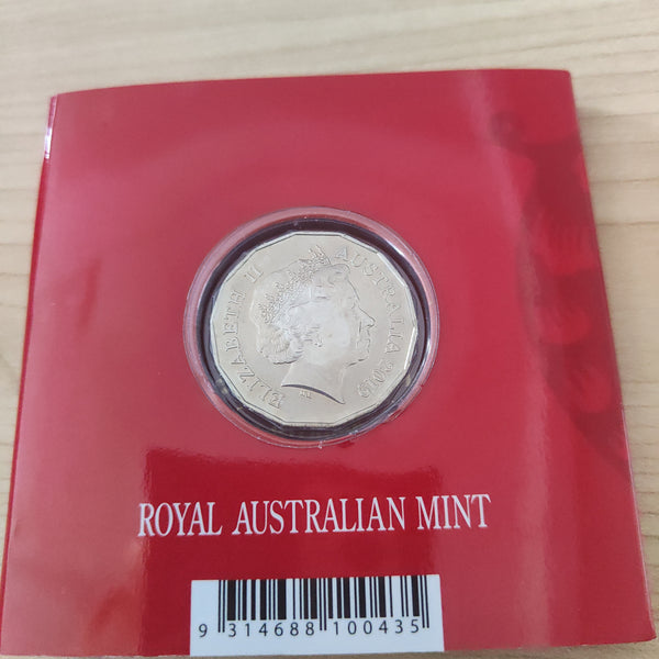 2019 Royal Australian Mint Fifty Cents 50c Lunar New Year of the Pig Tetra-Decagon Coin