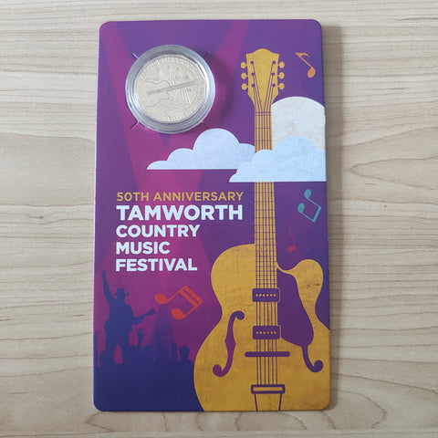 Australia 2022 RAM 50c 50th Anniversary Tamworth Country Music Festival Carded Uncirculated Coin