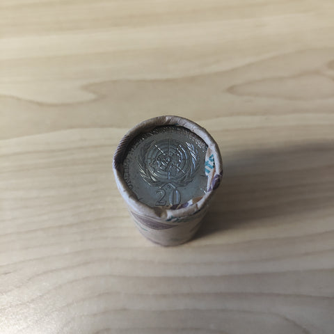 Australia 1995 20c United Nations 50th Anniversary in Brambles Security Coin Roll