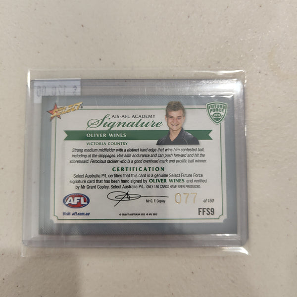 2012 Select Future Force Green Signature Oliver Wines Port Adelaide No.077/150