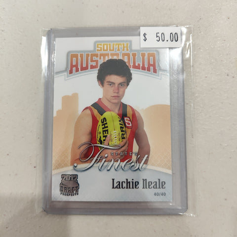 2012 AFL Footy Cards Draft Prospect States Finest South Australia Lachie Neale Fremantle Brisbane 40/40
