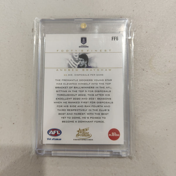 2022 Select Optimum Footy's Finest Andrew Brayshaw Fremantle No.36/80