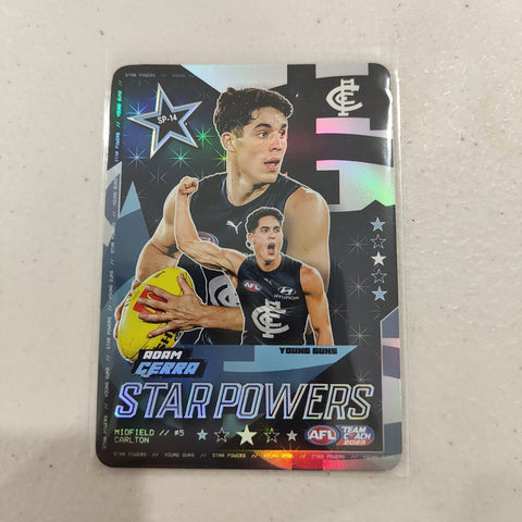 2023 Teamcoach Star Powers Adam Cerra Carlton SP-14