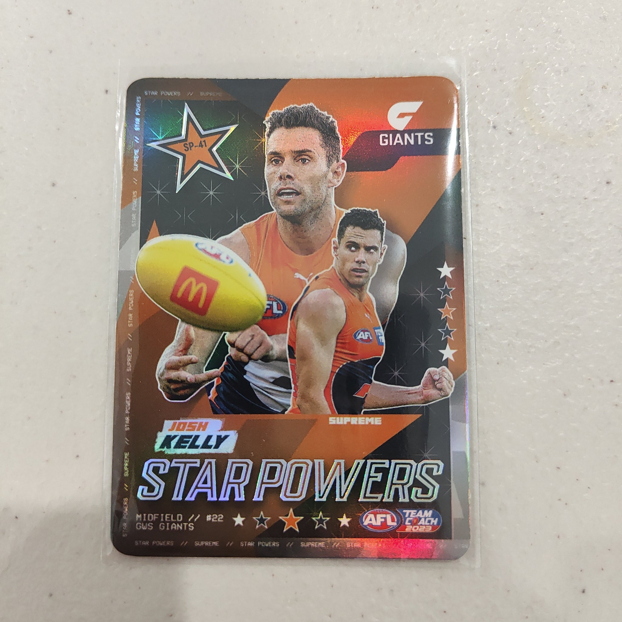 2023 Teamcoach Star Powers Josh Kelly GWS SP-41