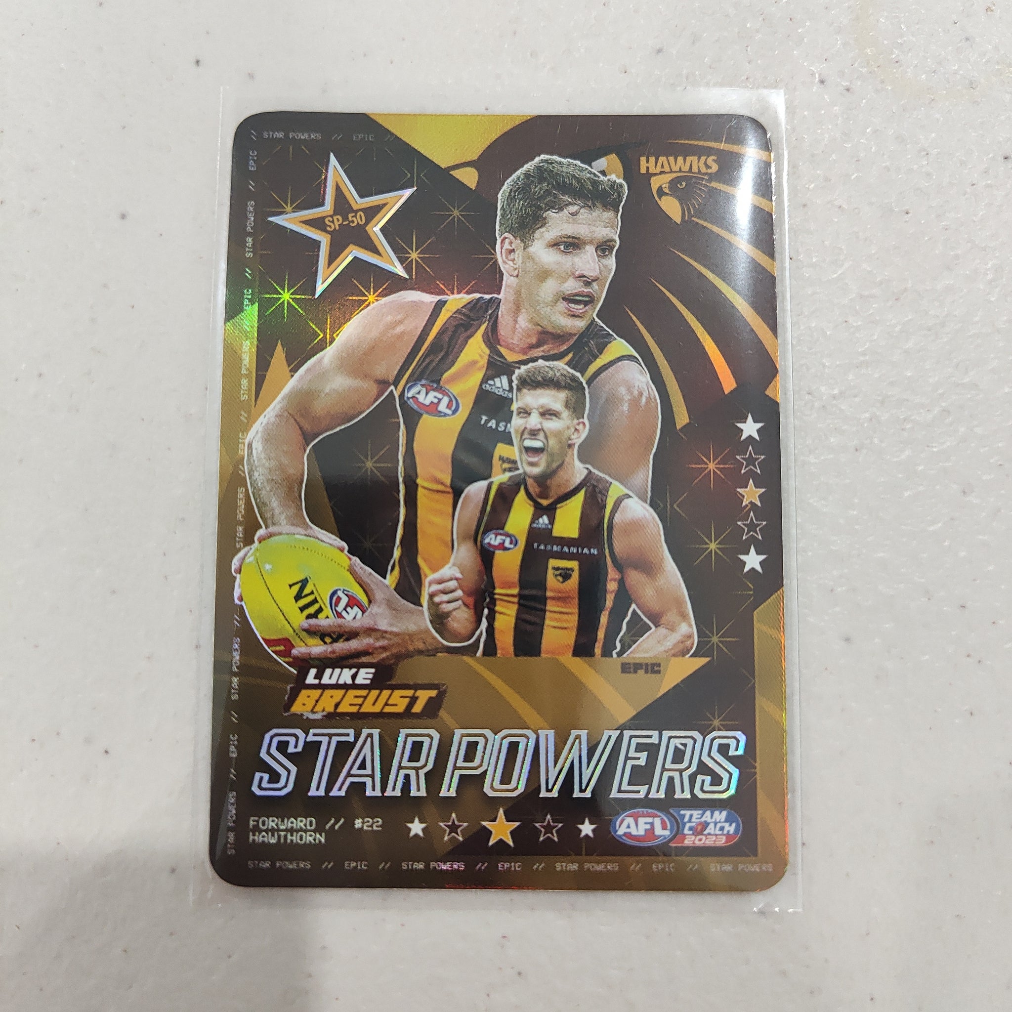 2023 Teamcoach Star Powers Luke Breust Hawthorn SP-50