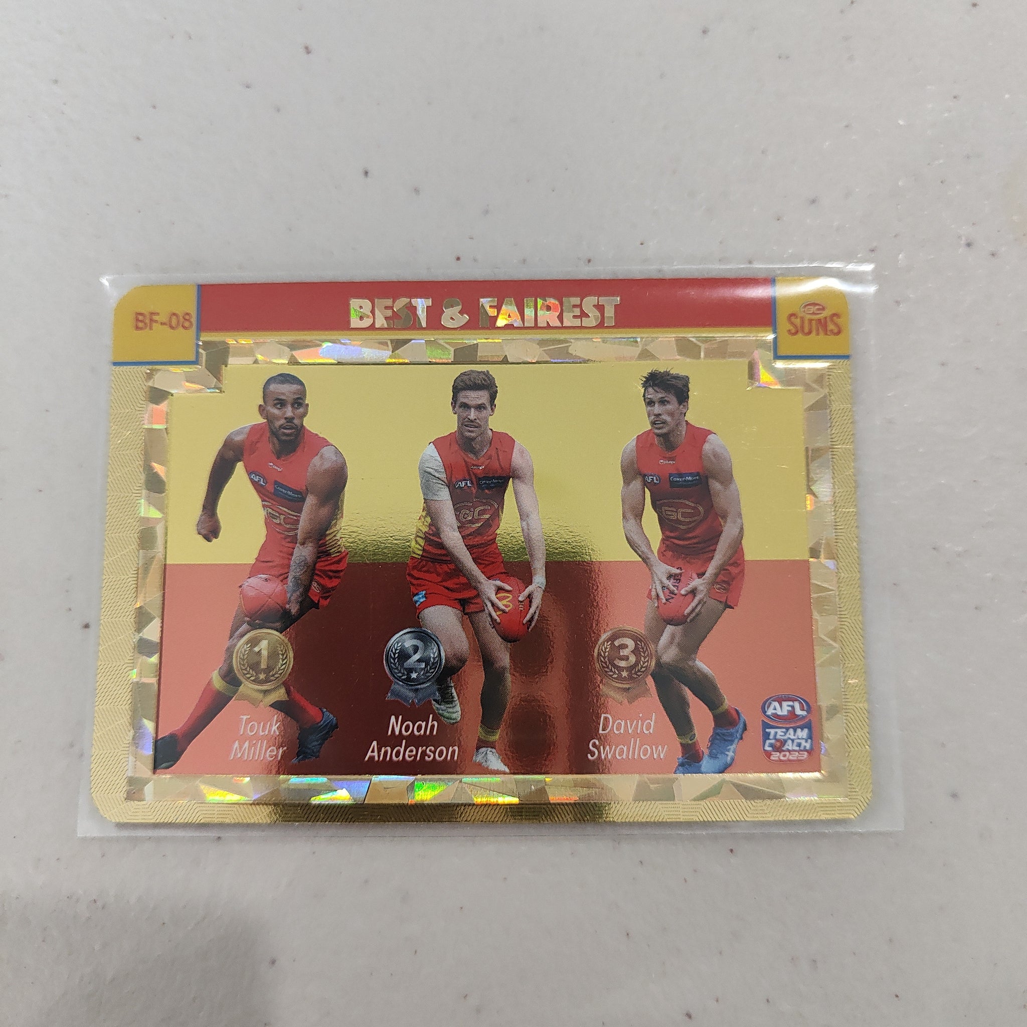 2023 Teamcoach Gold Best & Fairest Gold Coast Suns BF-08