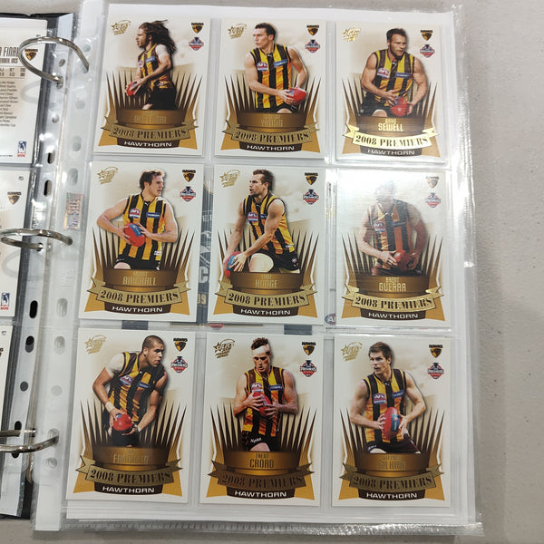2008 Select Hawthorn Football Club Premiership Boxed Football Card Set