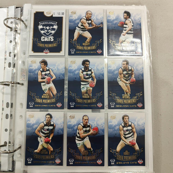 2009 Select Geelong Football Club Premiership Boxed Football Card Set