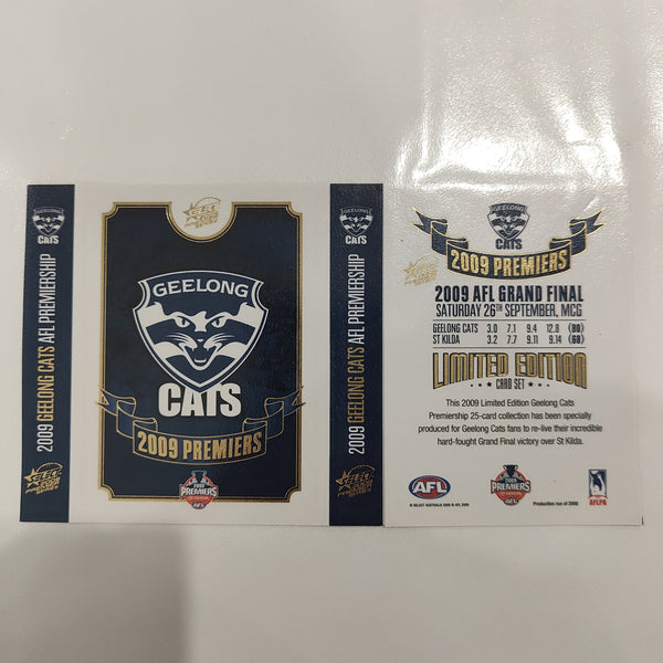 2009 Select Geelong Football Club Premiership Boxed Football Card Set