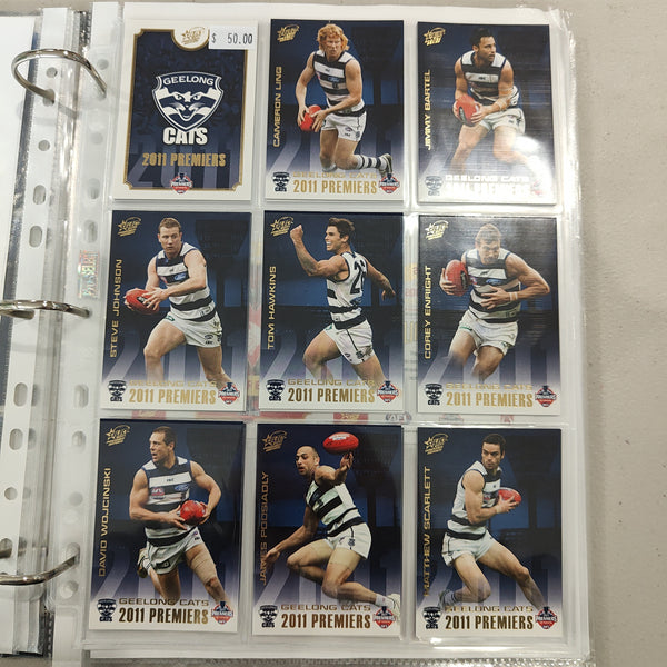 2011 Select Geelong Football Club Premiership Boxed Football Card Set
