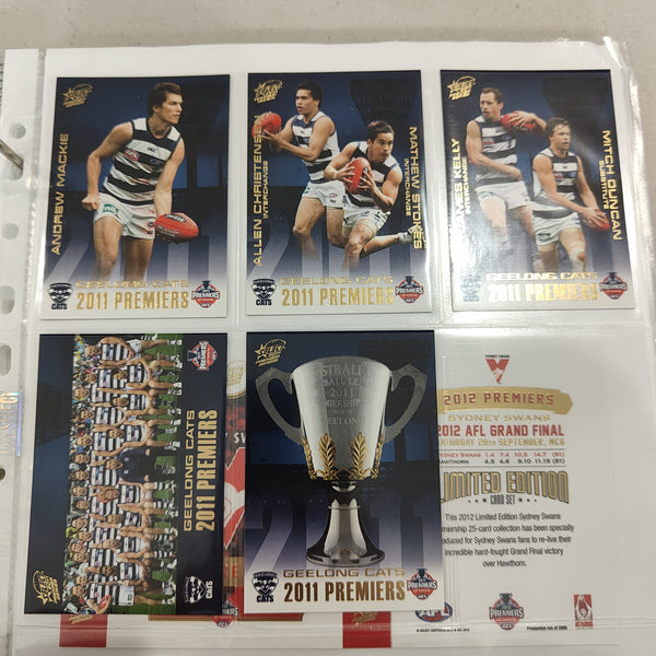 2011 Select Geelong Football Club Premiership Boxed Football Card Set