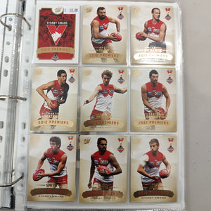 2012 Select Sydney Football Club Premiership Boxed Football Card Set