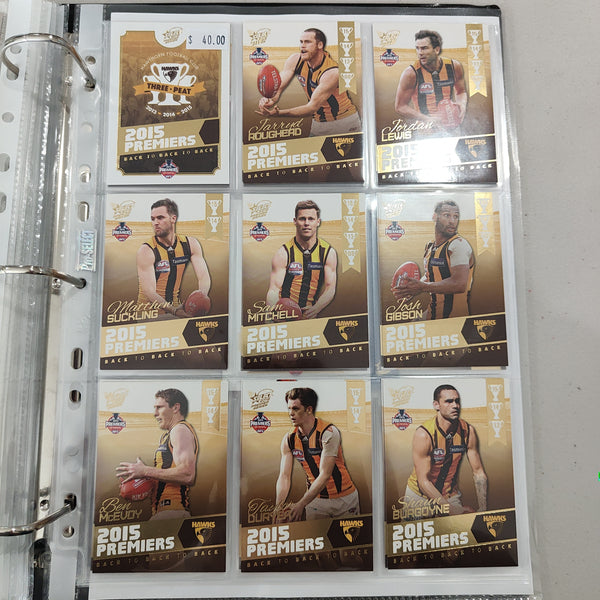 2015 Select Hawthorn Football Club Premiership Boxed Football Card Set