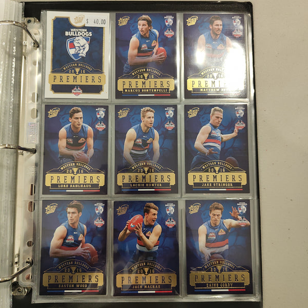 2016 Select Western Bulldogs Football Club Premiership Boxed Football Card Set